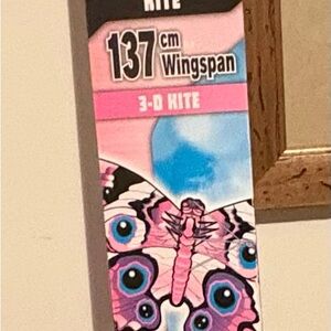 Pink and Blue 3D Butterfly Kite